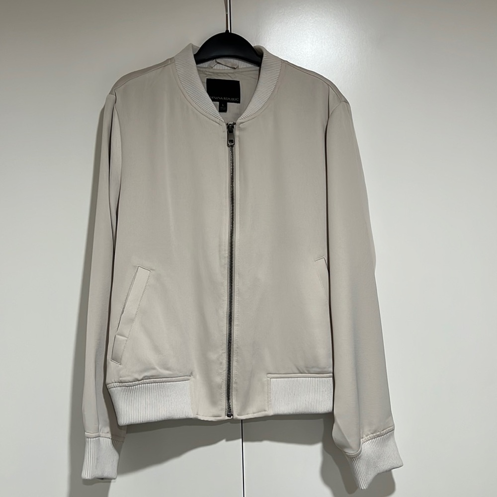 Banana Republic off white boomer style jacket